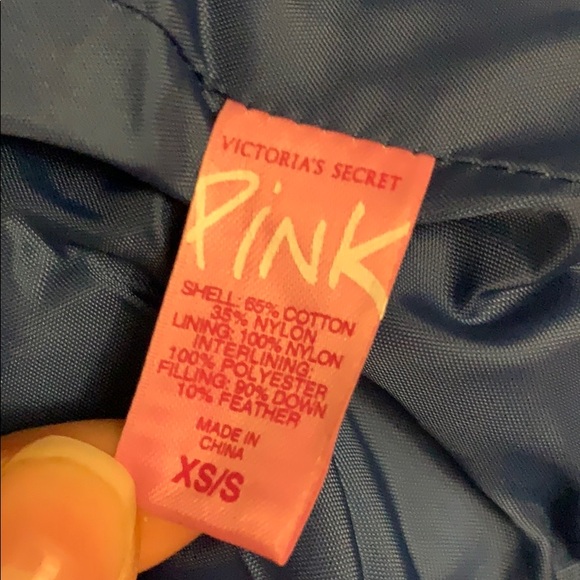 PINK Victoria’s Secret Blue Down Puffer Vest - Picture 4 of 8